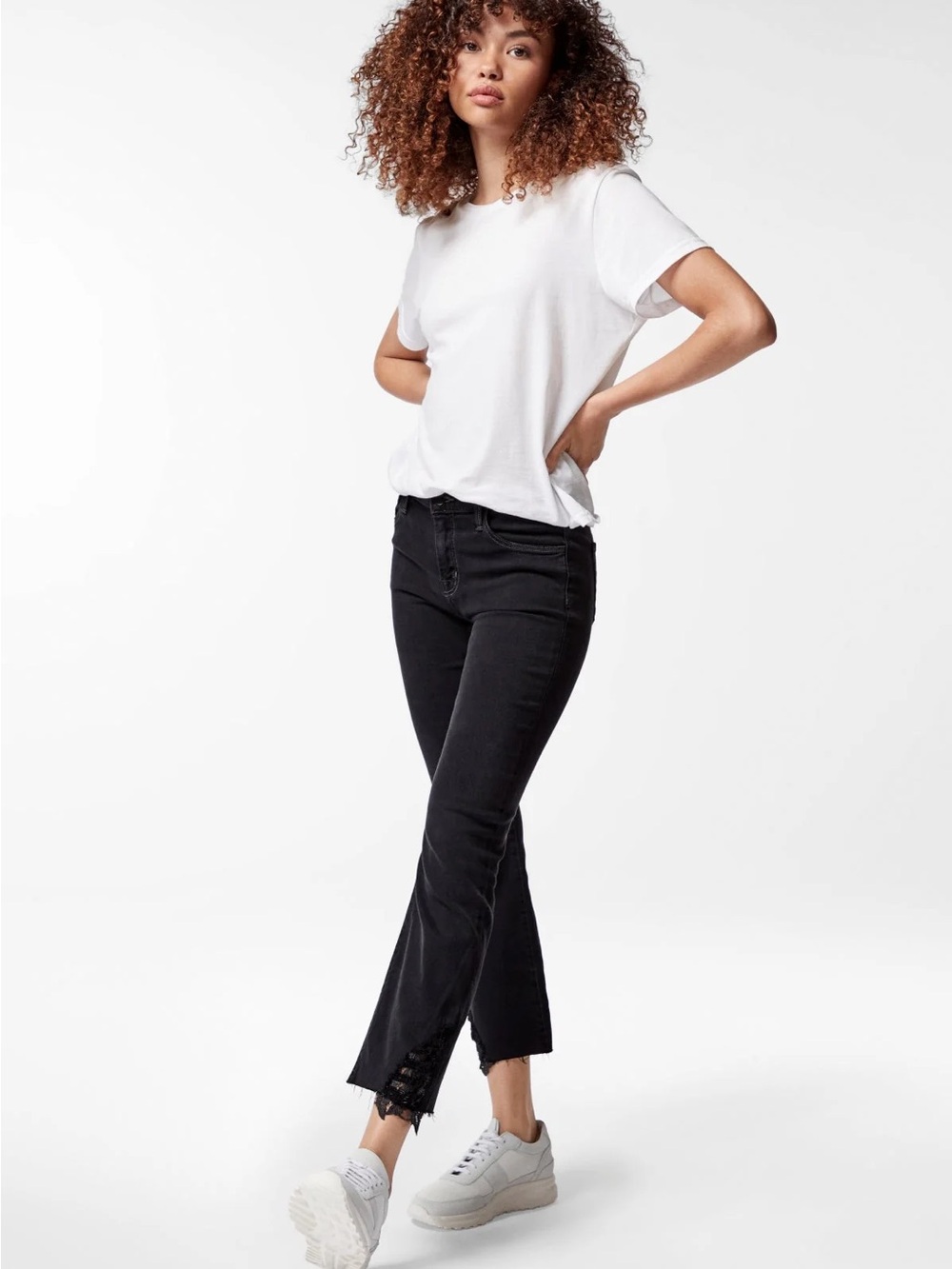 J Brand Selena Mid Rise Cropped Jeans